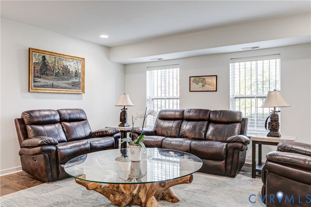 1733 W Cary Street, Richmond, VA 23220 Wood-finish flooring, windows with blinds, and white wall finishes