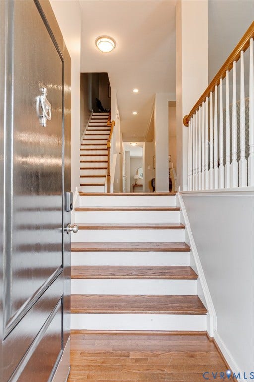 1733 W Cary Street, Richmond, VA 23220 Hardwood flooring and staircase