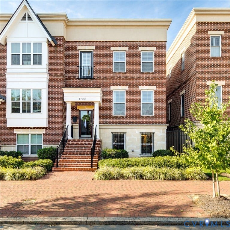1733 W Cary Street, Richmond, VA 23220 Brick exterior
