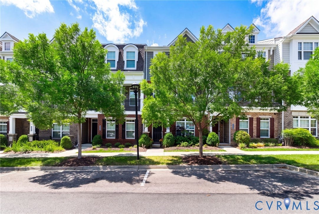 3931 Liesfeld Place, West Broad Village, Henrico, VA 23060 Brick and siding exterior with gabled roof lines