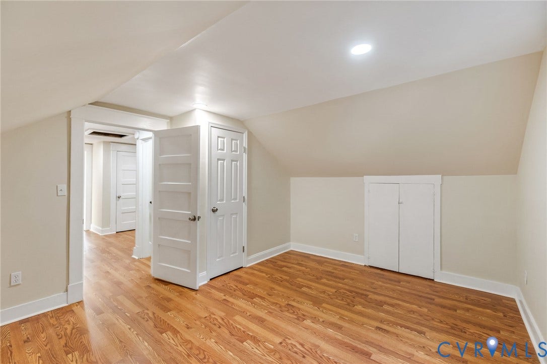 12105 Mathenay Drive, Mathenay, Chesterfield, VA 23831 Hardwood flooring, recessed lighting, white interior doors, and built-in storage
