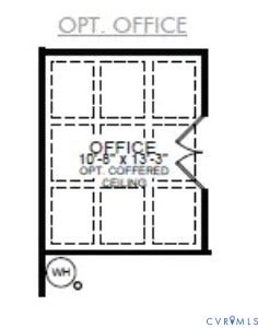 Optional Office ilo of Dining Room selected for the home.
