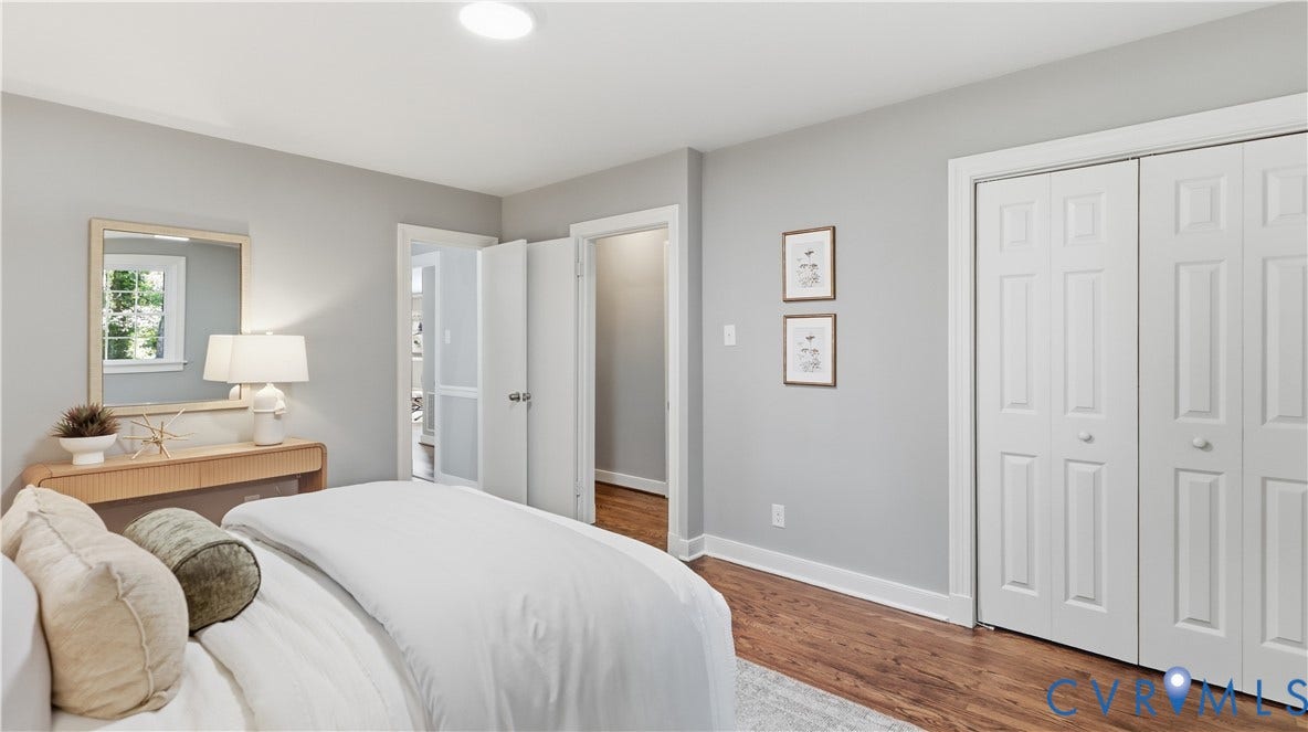 Hardwood-style flooring throughout