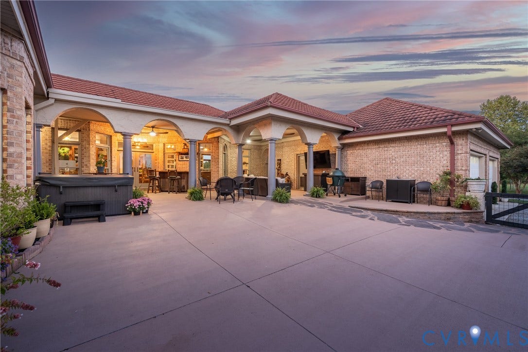 Expansive outdoor living space