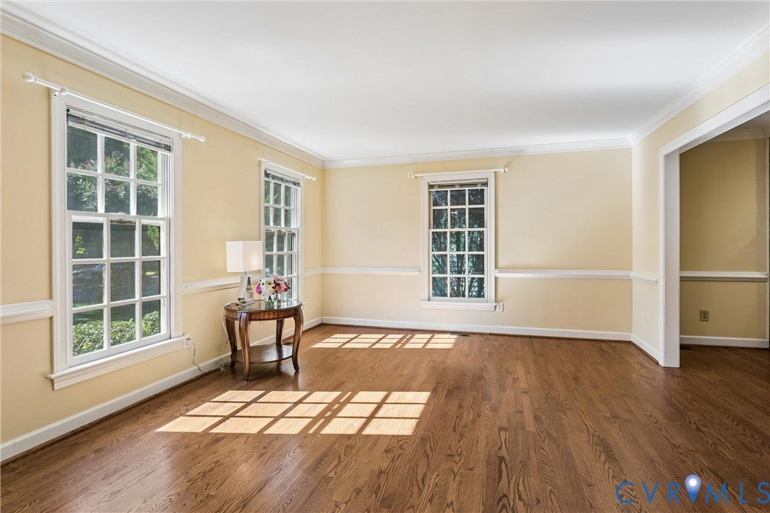 Hardwood flooring with a rich finish