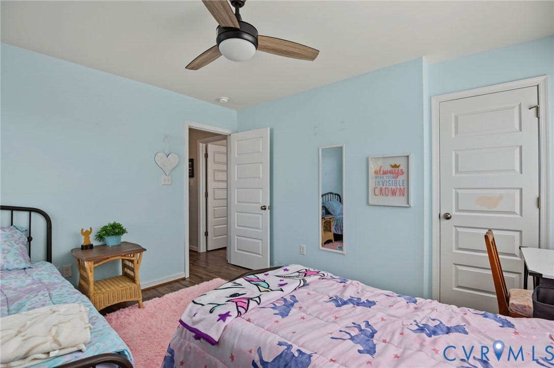 7101 Desert Candle Drive, Moseley, VA 23120 Bedroom with LVP flooring