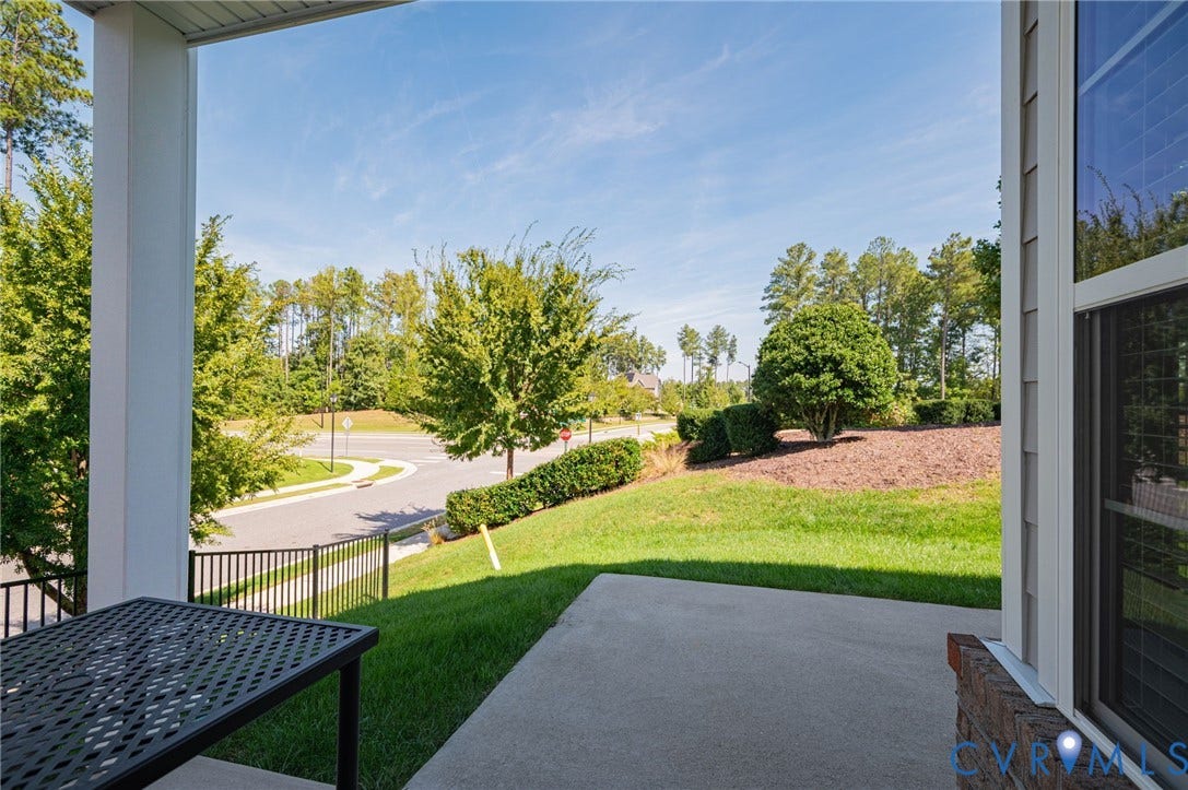 7101 Desert Candle Drive, Moseley, VA 23120 Back patio view