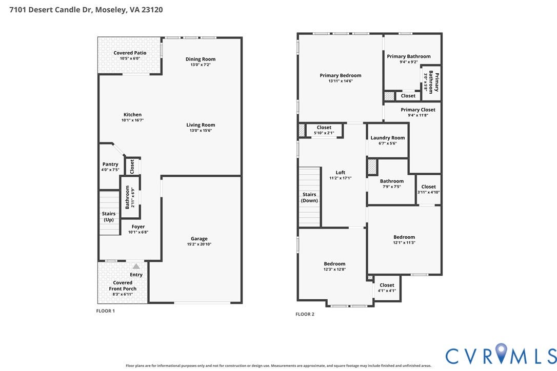 7101 Desert Candle Drive, Moseley, VA 23120 Floor plan