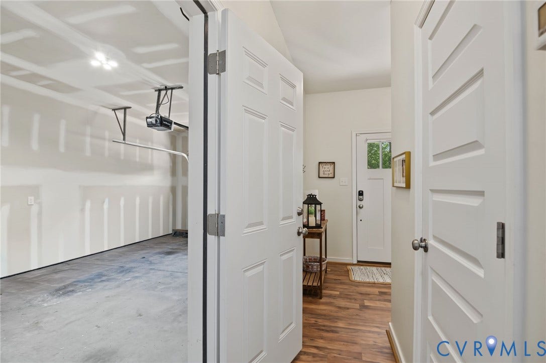 7101 Desert Candle Drive, Moseley, VA 23120 Garage entry, no steps to enter the home from garage