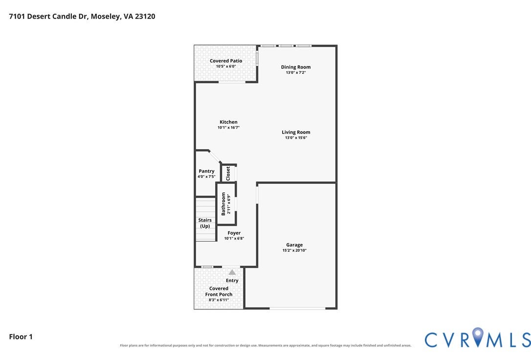 7101 Desert Candle Drive, Moseley, VA 23120 Floor plan