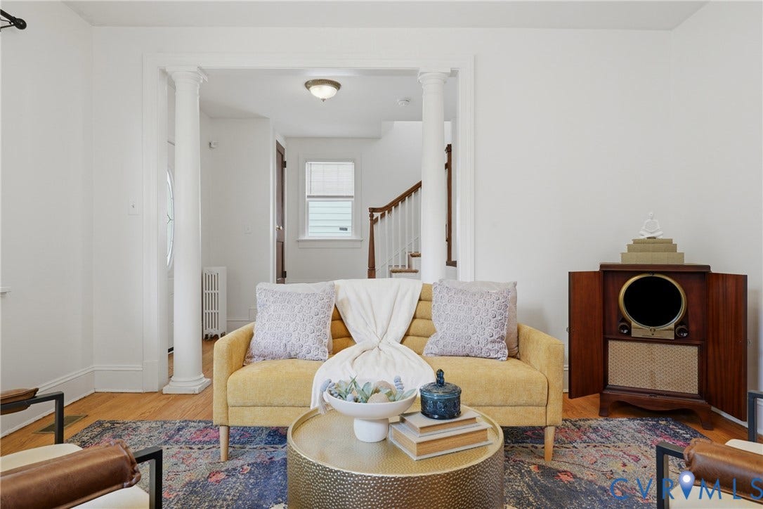 Hardwood-style flooring throughout