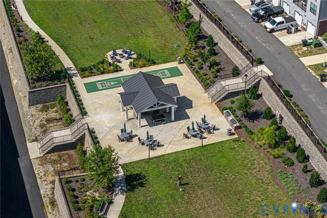 Central gazebo with an open-air design