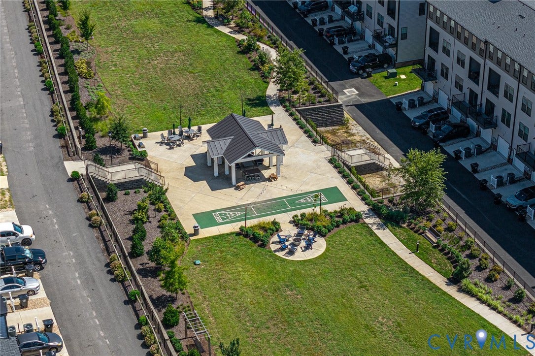 Expansive green spaces with manicured landscaping