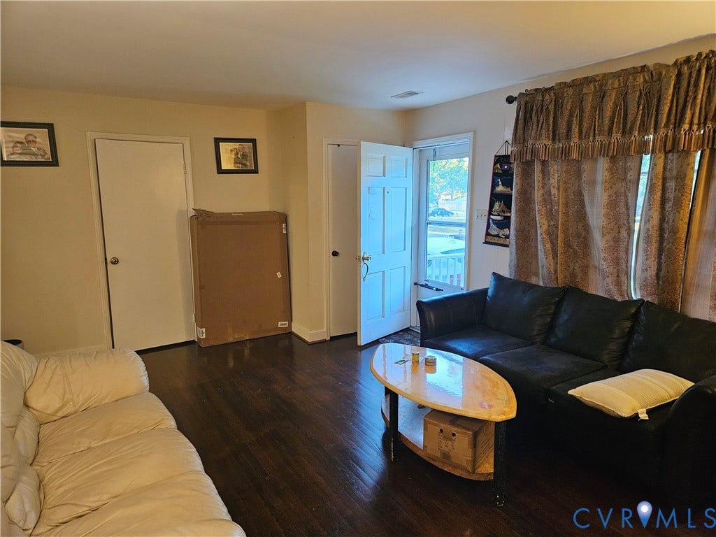 Wood-finish flooring throughout