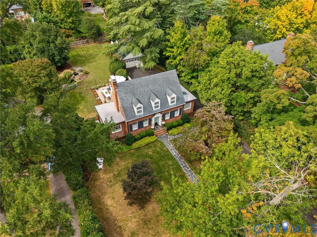View from above of the 1/2 acre lot