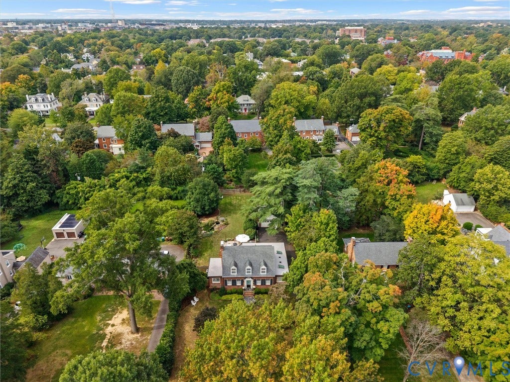 View from above of the 1/2 acre lot