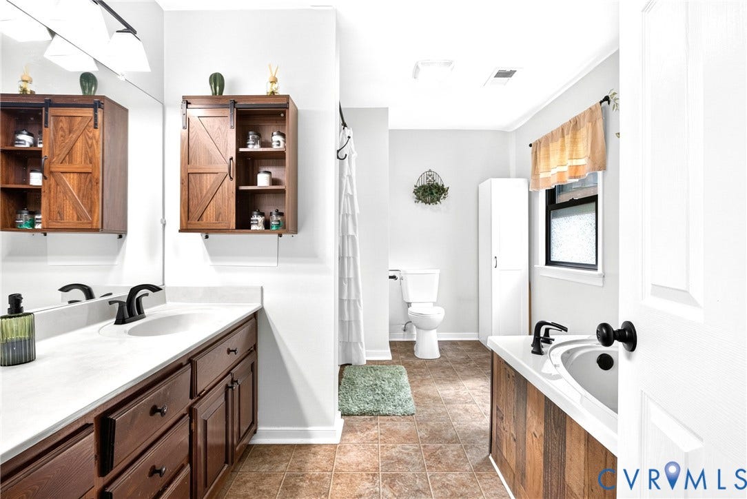 Spacious Primary Bathroom