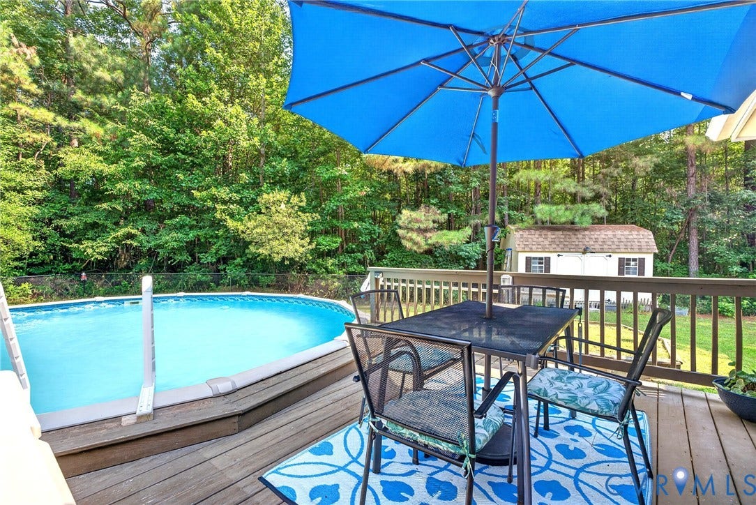 Deck with Barrier to pool