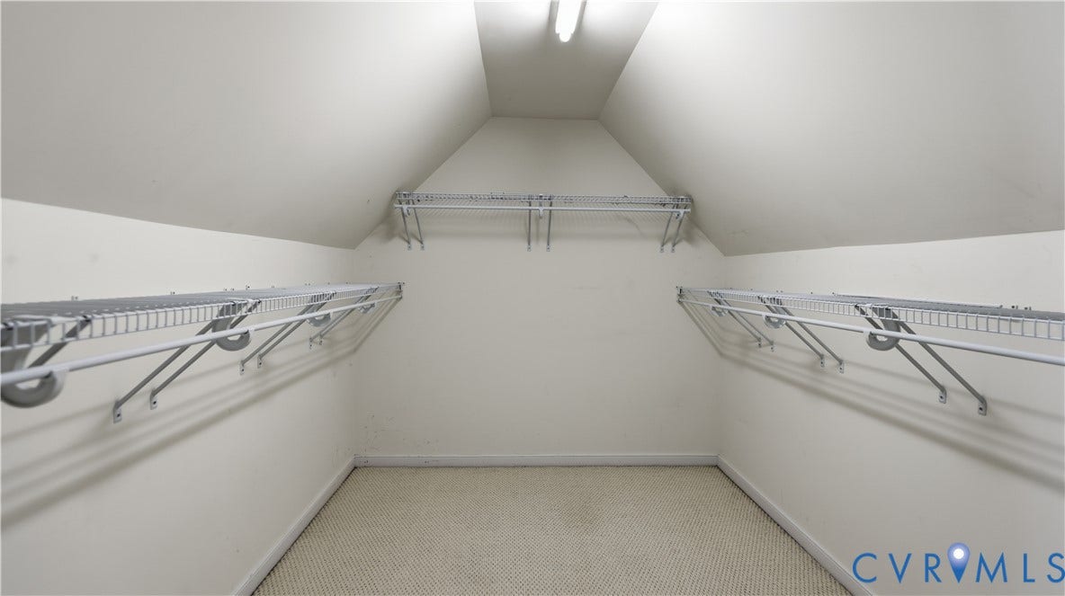 Angled ceiling lines and recessed overhead lighting