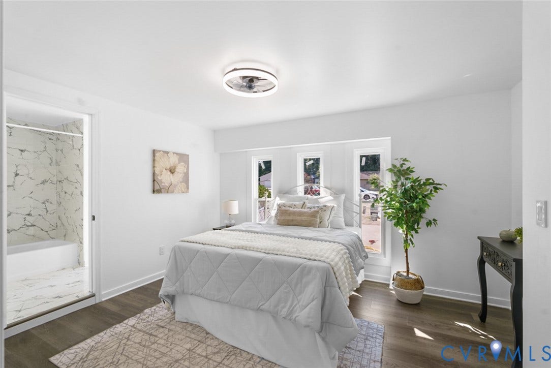4911 Aqua Lane, Prince George, VA 23875 White walls and wood-finish flooring