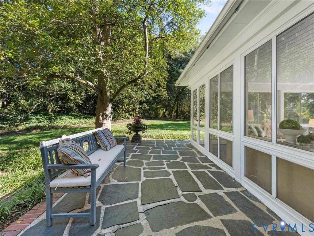 6208 Tapoan Place, Three Chopt, Richmond, VA 23226 Flagstone patio with a mature tree backdrop