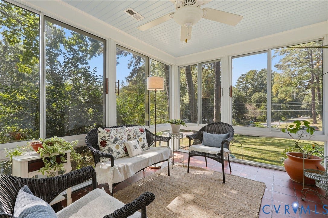 1201 Alsatia Drive, Henrico, VA 23238 Heated and cooled sunroom, great space!