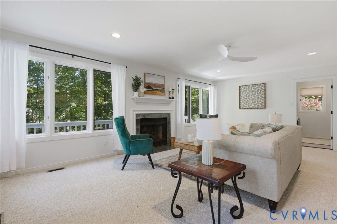 Look at all the windows overlooking your private backyard