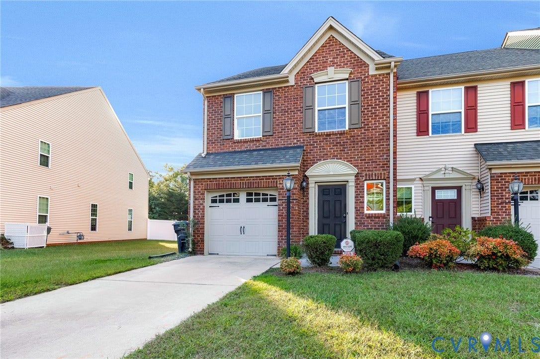 8926 Ringview Drive, Mechanicsville, VA 23116 Brick and siding exterior with a gabled roofline