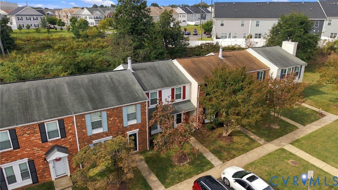 8434 Shannon Green Court, Henrico, VA 23228 Brick and siding exterior with mature landscaping