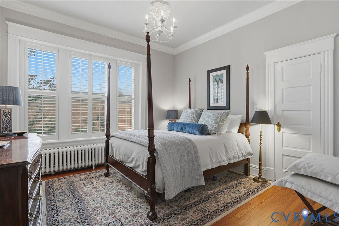 2624 Park Avenue, The Fan District, Richmond, VA 23220 2nd bedroom w/hardwoods and large windows