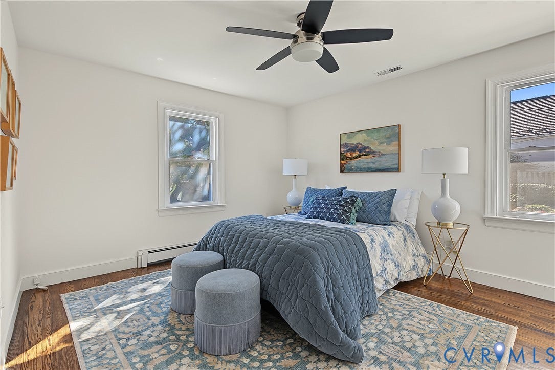 5004 Riverside Drive, Westover Hills, Richmond, VA 23225 Ceiling fan, refinished HW floors