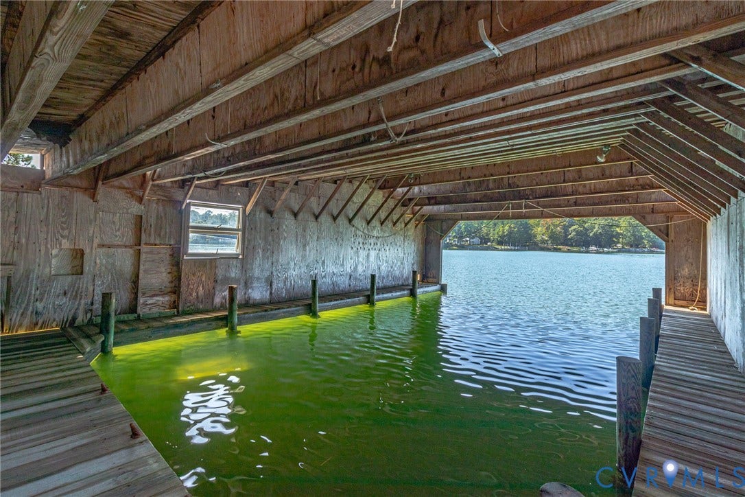 Covered boat house with water and electricity