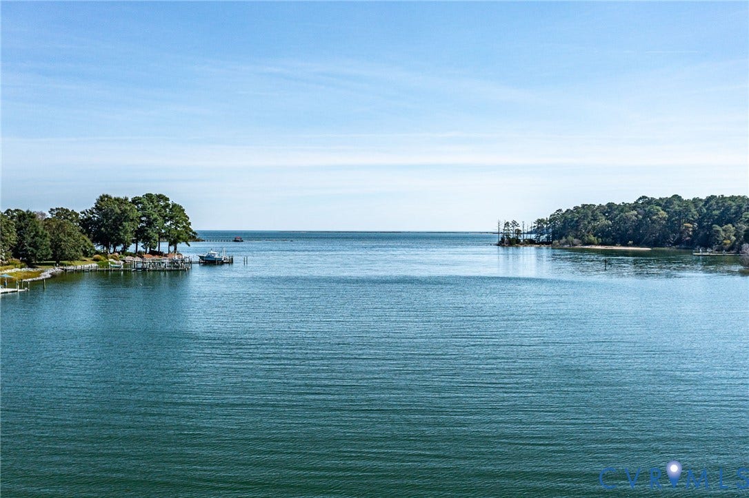 Protected creek out to the Chesapeake Bay