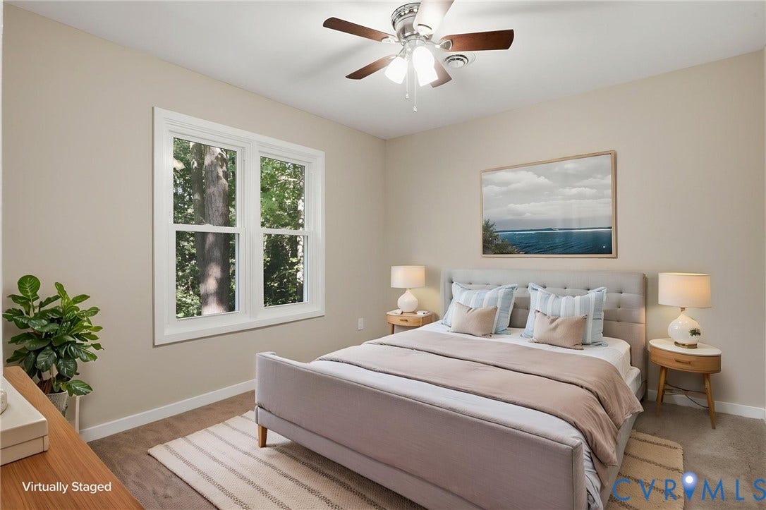 1000 Mansfield Crossing Road, Mansfield Crossing, North Chesterfield, VA 23236 Bedroom 3 virtually staged