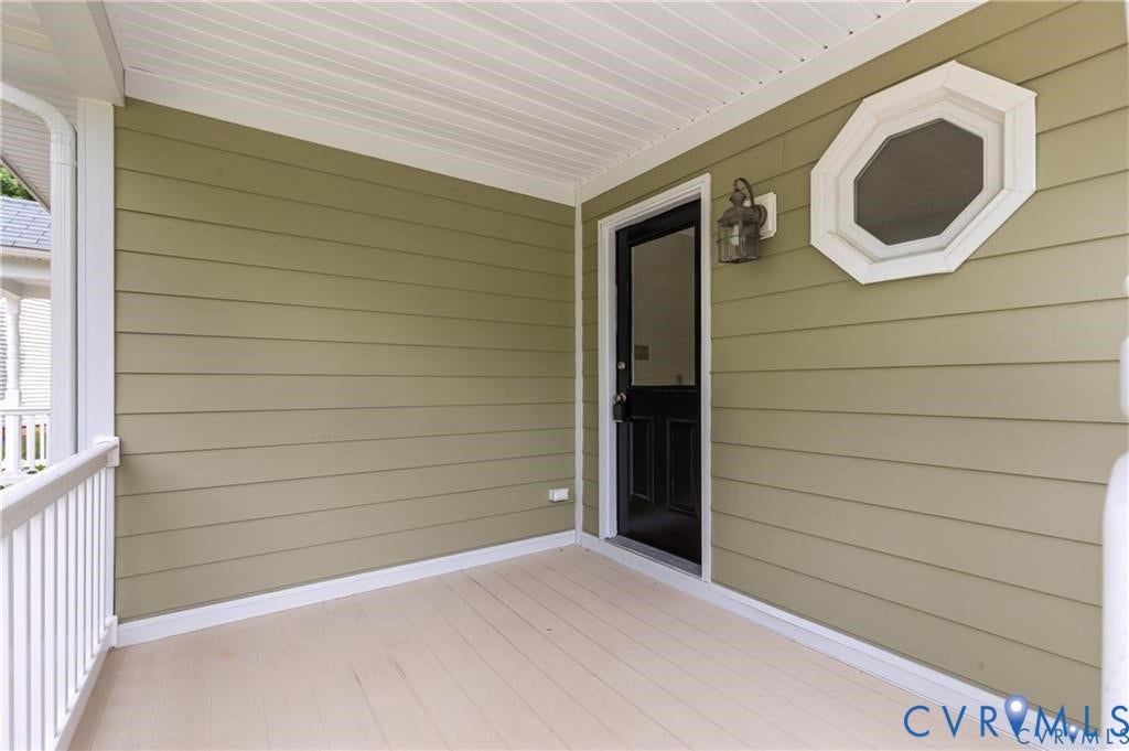 Side porch entry