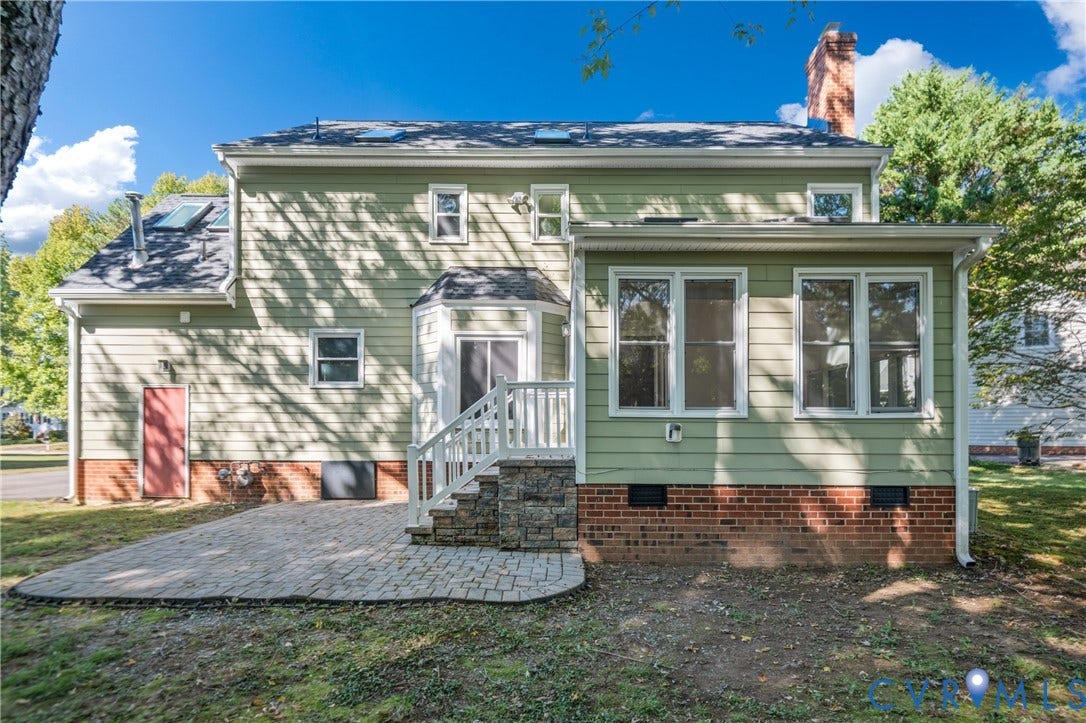 Back of home and patio