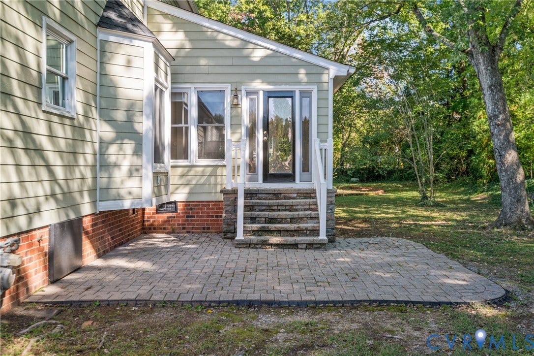 Hardscaped patio