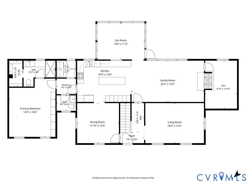 2500 Fox Harbor Court, Bon Air, North Chesterfield, VA 23235 **All room measurements are approximate and should be verified. Official Appraiser floor plan in attachments.