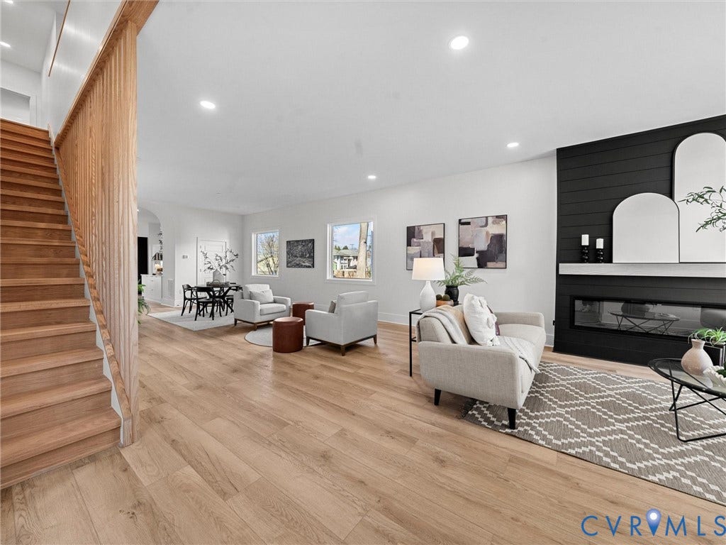 2202 3rd Avenue, Northside, Richmond, VA 23222 Wood-finish flooring throughout, complemented by recessed lighting