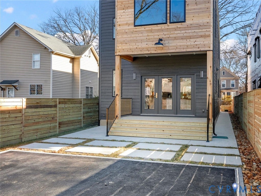 2202 3rd Avenue, Northside, Richmond, VA 23222 Modern exterior with wood siding accents and dark gray paneling