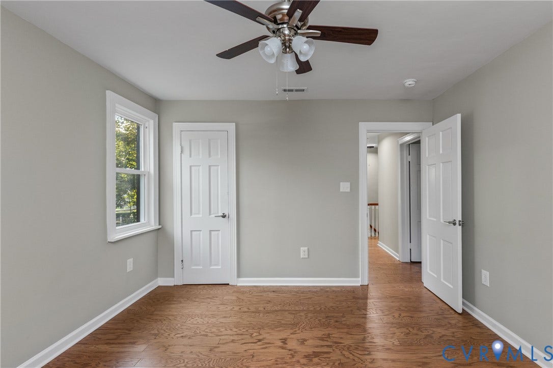 2606 Hawthorne Avenue, Richmond, VA 23222 Hardwood-style flooring throughout with a ceiling fan light fixture