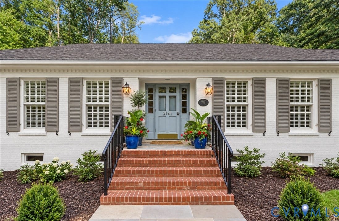 Front Exterior Stoop with AI enhancement to remove shadows