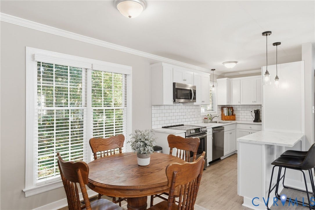 5054 Oakforest Drive, Chesterfield, VA 23832 Bright dining space connects you to the kitchen