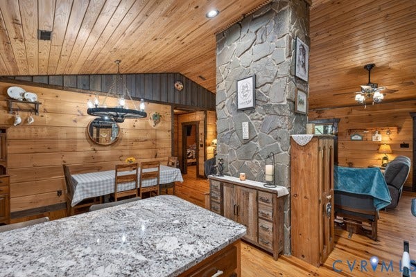 Wood-walls and ceiling