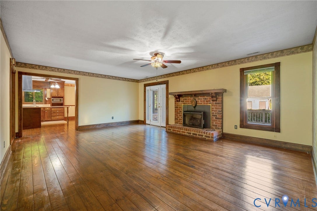 12518 Second Branch Road, Chesterfield, VA 23838 Beautiful antique real wood floors are true warm to the home