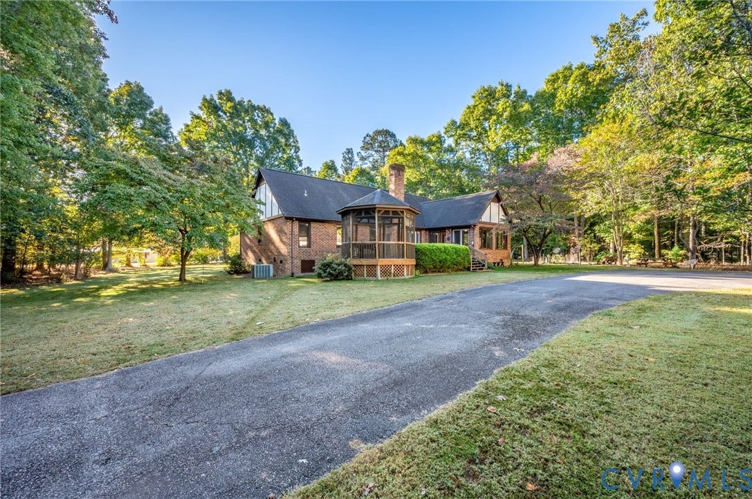 12518 Second Branch Road, Chesterfield, VA 23838 Back yard and second driveway with access from Balta Rd