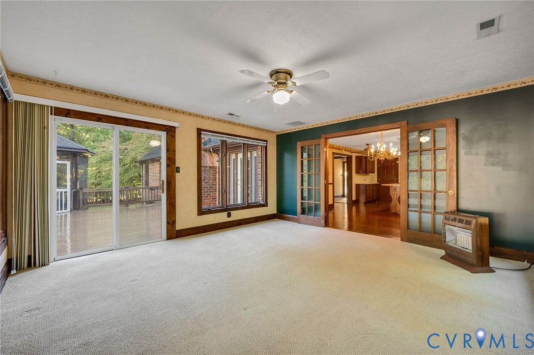 12518 Second Branch Road, Chesterfield, VA 23838 Florida room with propane heater