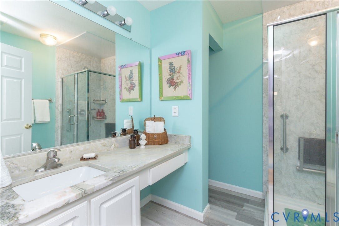 Vanity with integrated sink