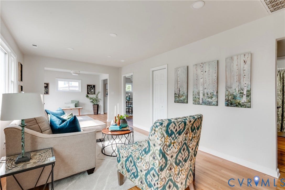 8010 Callison Drive, Glen Allen, VA 23060 White walls, recessed lighting, and wood-finish flooring