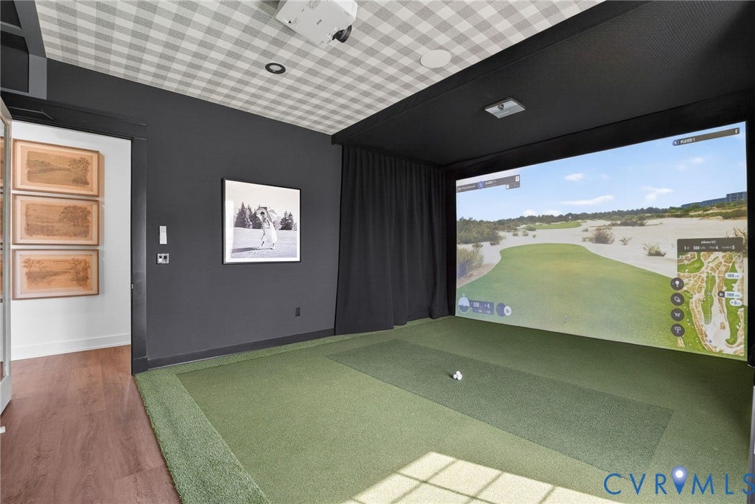 16455 Creekstone Point Avenue, The Villas At Swift Creek, Chesterfield, VA 23120 Amenity | Golf Simulator